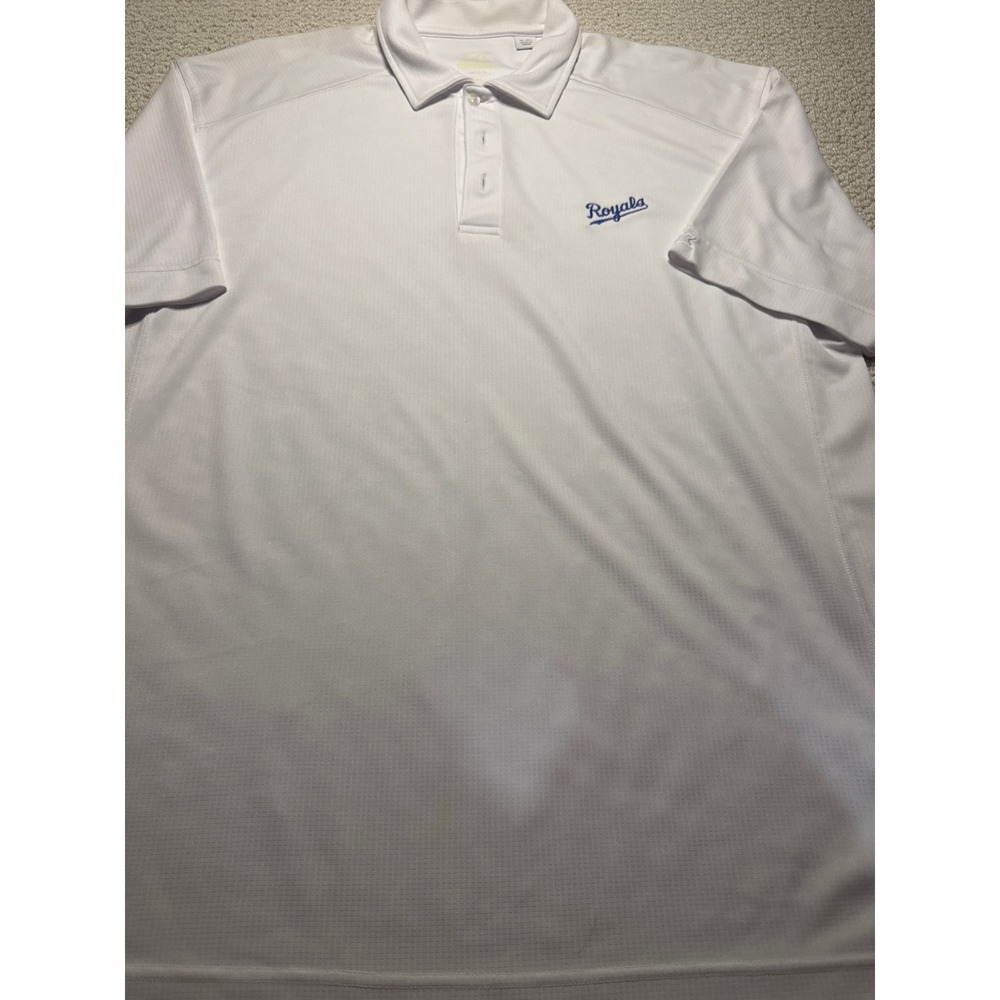 Cutter & Buck Kansas City Royals Polo White XL Short Sleeve MLB Golf Shirt Men